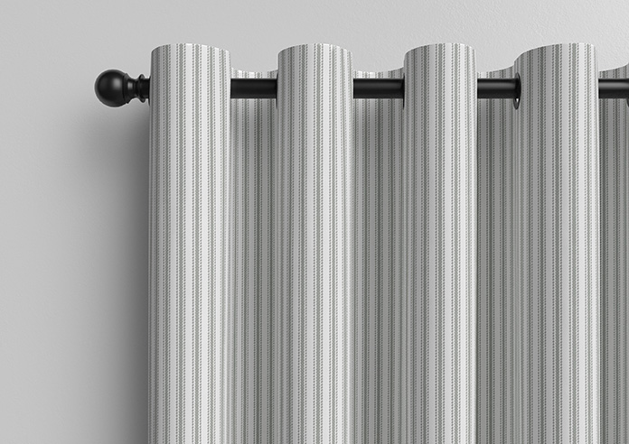 Lace Stripes, Grey - Made to Measure Curtains - Image 12